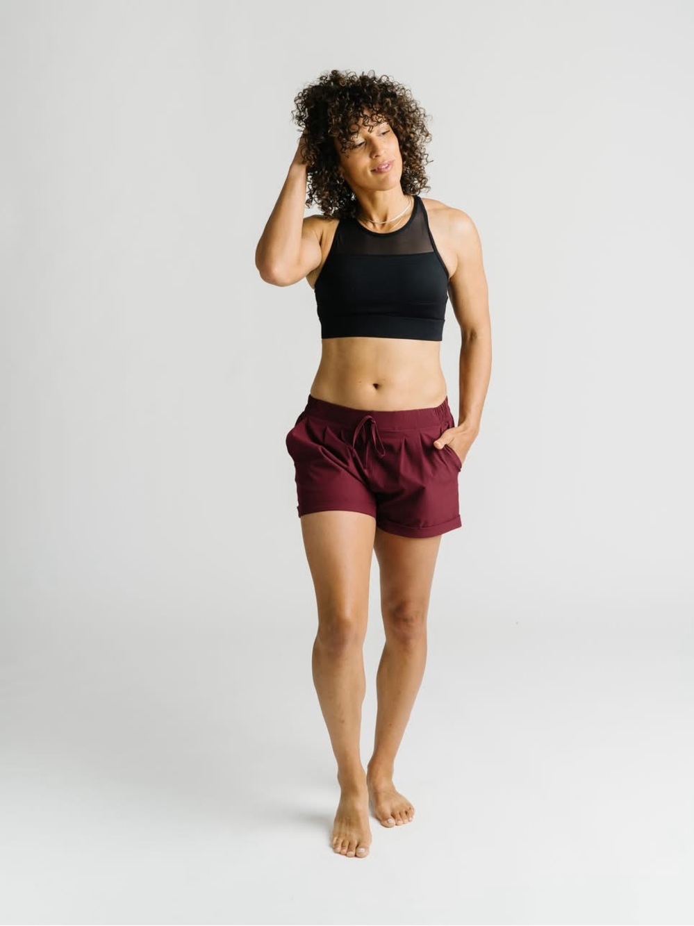 Zyia summer shorts in Pinot - rare color! NWOT